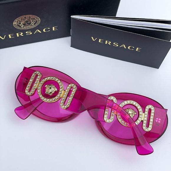 Versace VE4426BU MAXI MEDUSA BIGGIE 5334/5 Transparent Fuchsia Pink - Picture 12 of 13